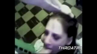 0019 Sexo Escravo deu unha tapa, cuspir, amordaçado, para a formación