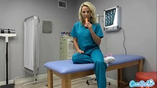 CamSoda - MILF Nurse420 Plays with herself while on her break