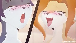 Eipril секс фурри нарын ванной бөлмөдө